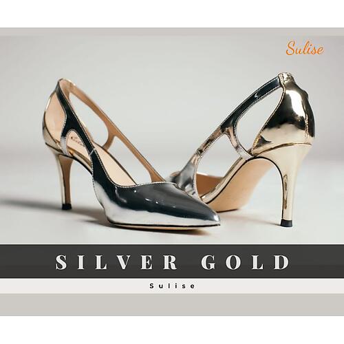 Silver Gold Sulise High Heels